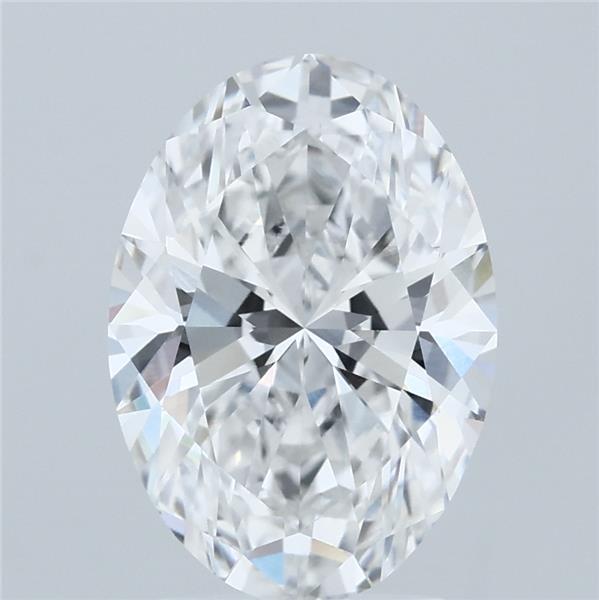 2.82ct Oval E VVS2 Lab Created Diamond