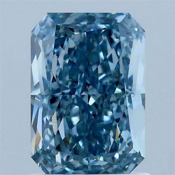 1.68ct Radiant FANCY VIVID BLUE VS1 Lab Created Diamond