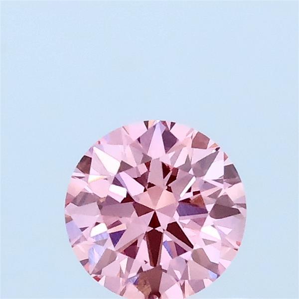 0.53ct Round FANCY VIVID PINK VS1 Lab Created Diamond