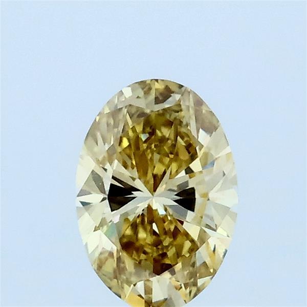 0.53ct Oval FANCY INTENSE YELLOW VVS2 Lab Created Diamond