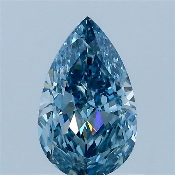 1ct Pear FANCY VIVID BLUE VS1 Lab Created Diamond