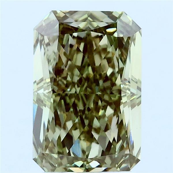 2.03ct Radiant FANCY INTENSE GREEN VVS2 Lab Created Diamond