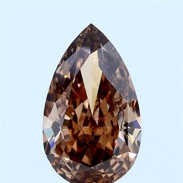 2.07ct Pear FANCY BROWN VVS2 Lab Created Diamond
