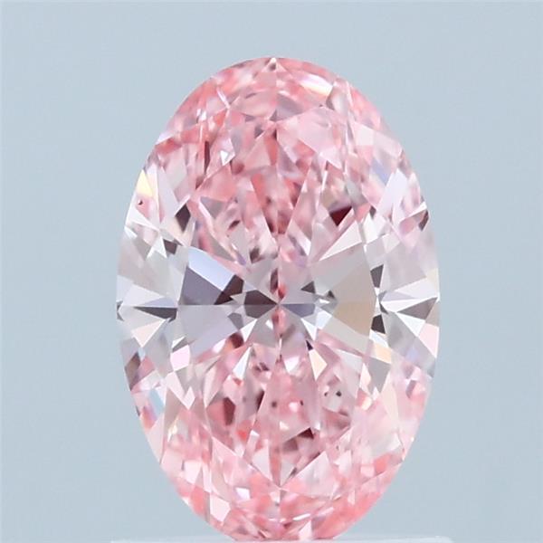 1ct Oval FANCY VIVID PINK VS1 Lab Created Diamond