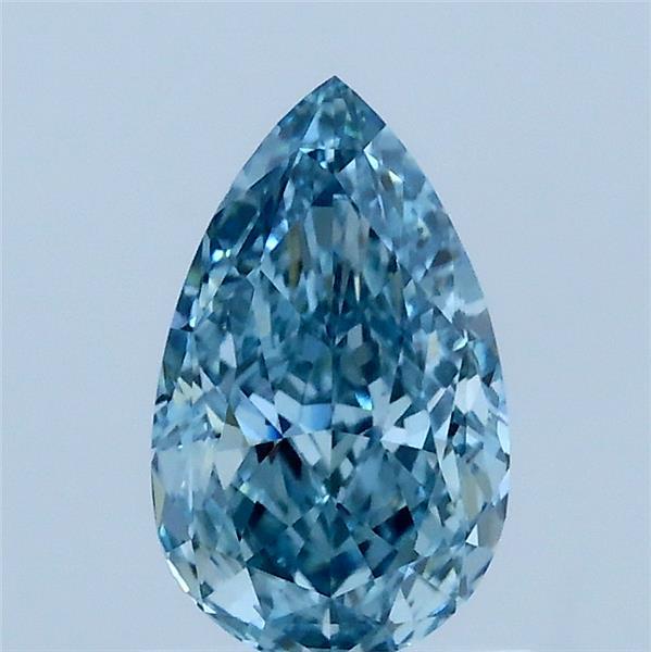 1.13ct Pear FANCY VIVID BLUE VVS2 Lab Created Diamond