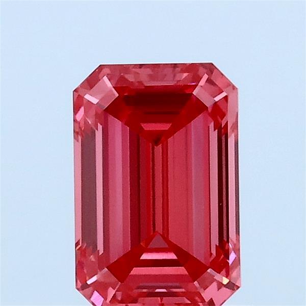 1.04ct Emerald FANCY VIVID PINK VVS2 Lab Created Diamond