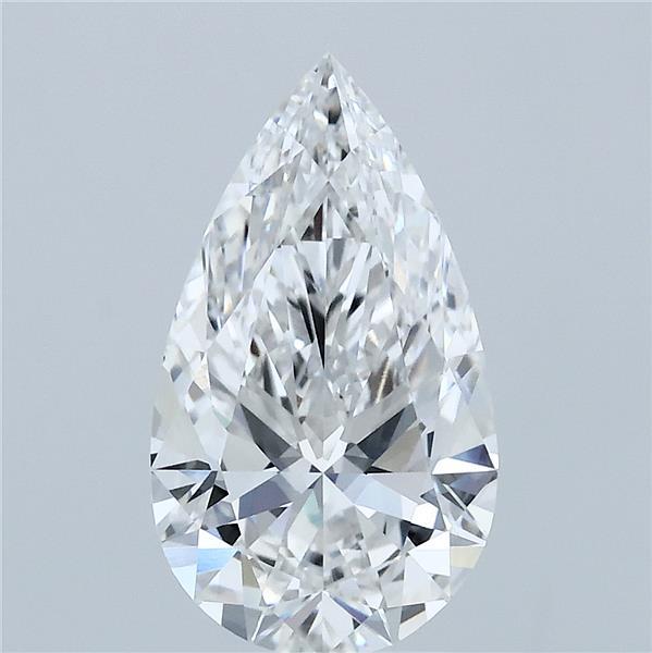 2.39ct Pear F VVS2 Lab Created Diamond
