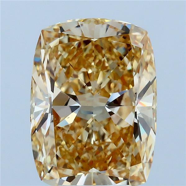 5.01ct Cushion FANCY YELLOW VS1 Lab Created Diamond