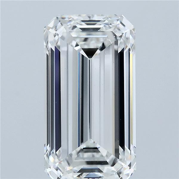 5.45ct Emerald F VS1 Lab Created Diamond