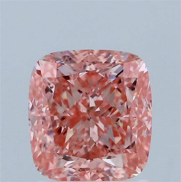 2.08ct Cushion FANCY VIVID PINK VVS1 Lab Created Diamond