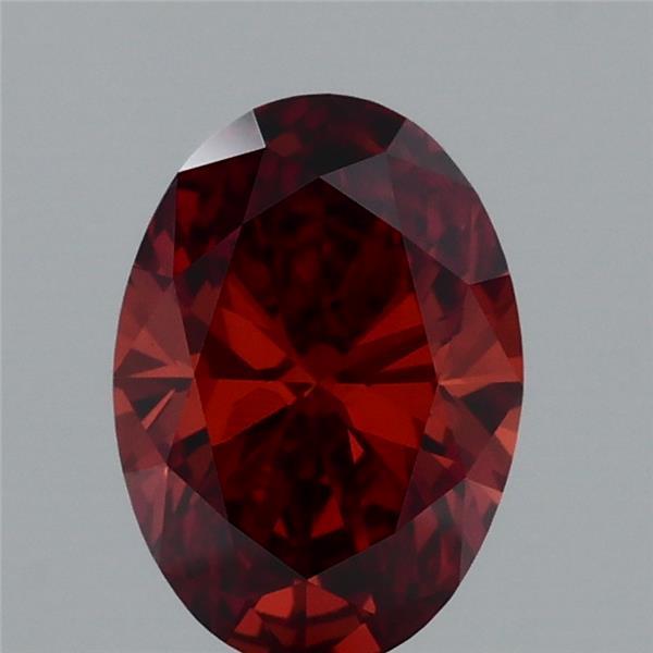 0.99ct Oval FANCY DEEP ORANGE VVS2 Lab Created Diamond