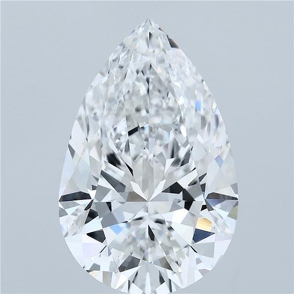 5.03ct Pear D VVS2 Lab Created Diamond