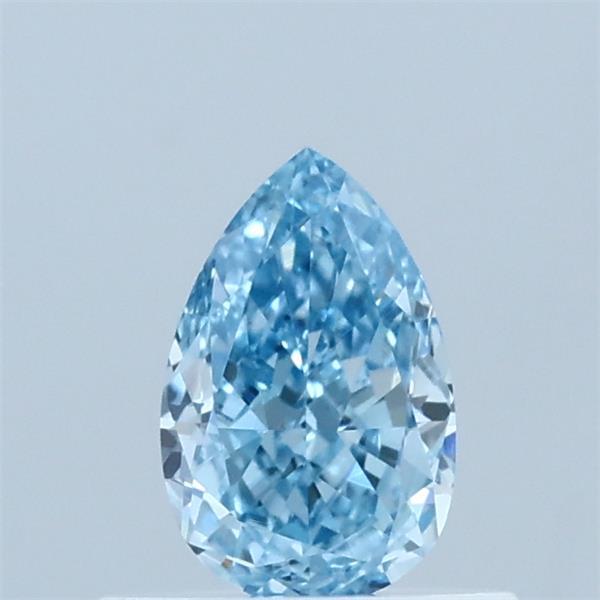 0.56ct Pear FANCY VIVID BLUE VVS2 Lab Created Diamond