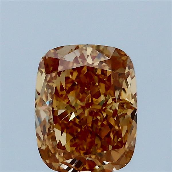 1.02ct Cushion FANCY BROWN YELLOW VS1 Lab Created Diamond