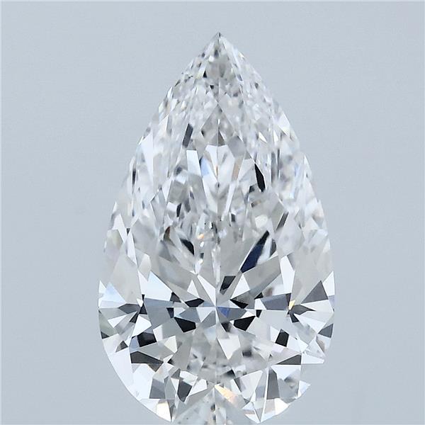 3ct Pear F VS1 Lab Created Diamond