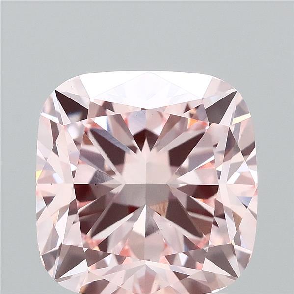 3.07ct Cushion FANCY INTENSE PINK VS1 Lab Created Diamond