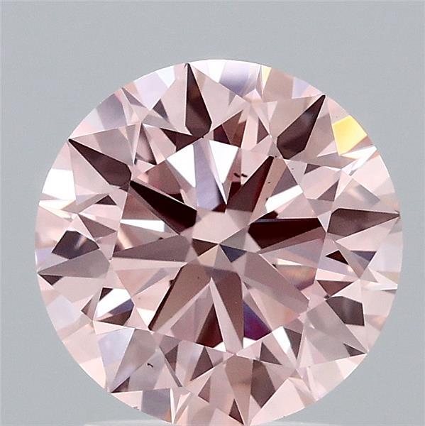 2.05ct Round FANCY INTENSE PINK VS2 Lab Created Diamond