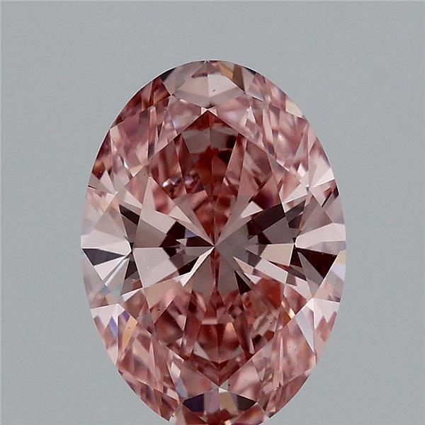 2.02ct Oval FANCY VIVID PINK VS1 Lab Created Diamond