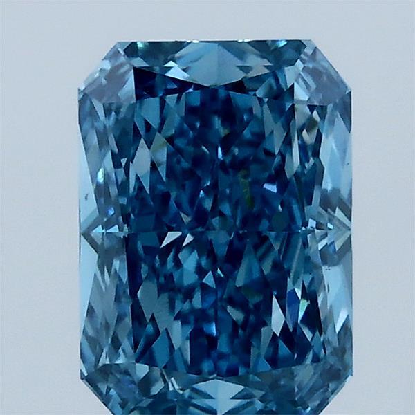 1.69ct Radiant FANCY VIVID BLUE VS1 Lab Created Diamond