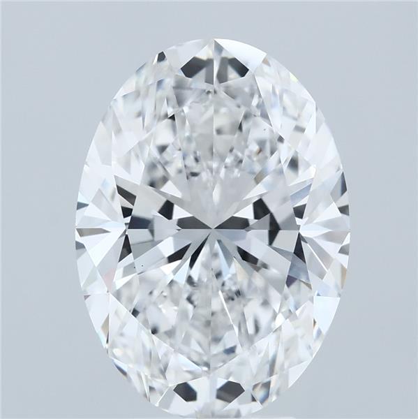 5.02ct Oval D VVS2 Lab Created Diamond