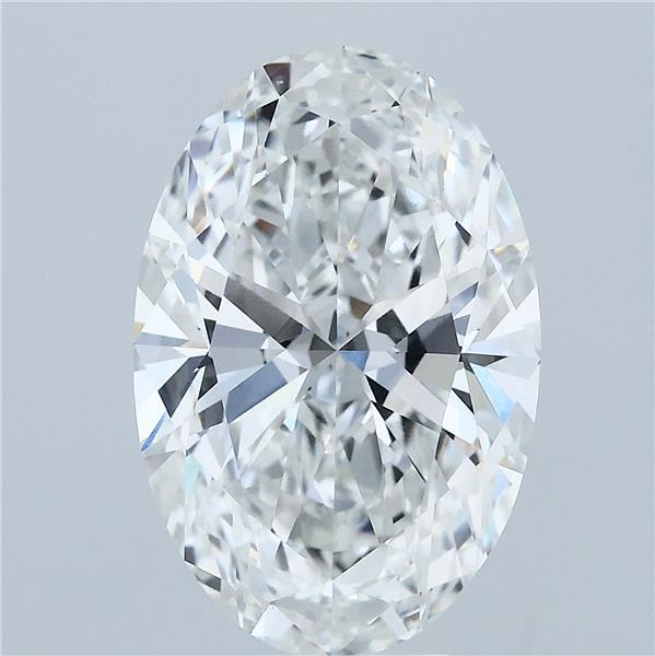 5.08ct Oval F VVS2 Lab Created Diamond