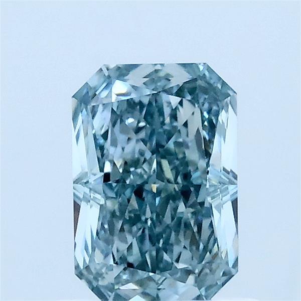 1.02ct Radiant FANCY INTENSE GREEN BLUE VS2 Lab Created Diamond