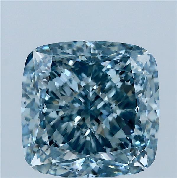 3.51ct Cushion FANCY VIVID BLUE VS1 Lab Created Diamond