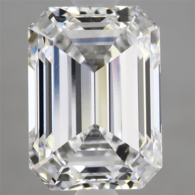 2.96ct Emerald D VVS2 Lab Created Diamond