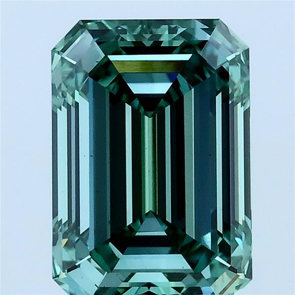 2.27ct Emerald FANCY VIVID GREEN VS1 Lab Created Diamond