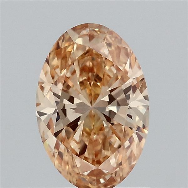 1.05ct Oval FANCY INTENSE YELLOW VS2 Lab Created Diamond