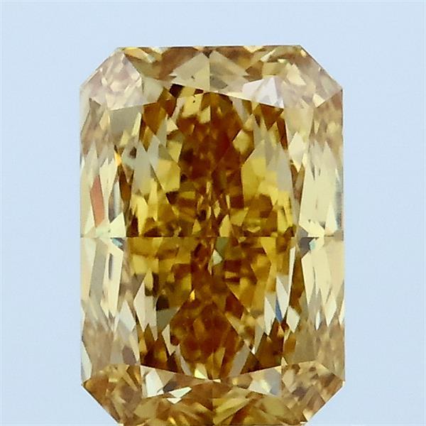 1.44ct Radiant FANCY INTENSE YELLOW VS1 Lab Created Diamond