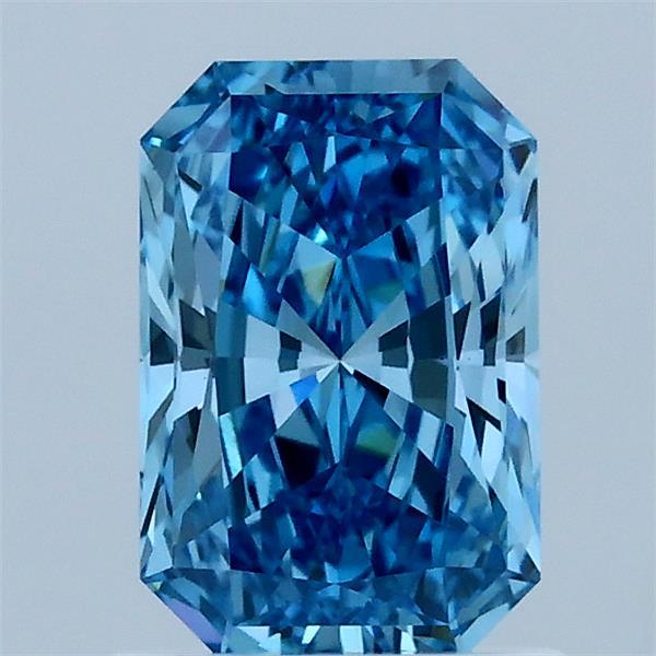 1.12ct Radiant FANCY VIVID BLUE VVS2 Lab Created Diamond