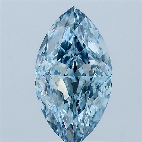 2.01ct Marquise FANCY VIVID BLUE VS1 Lab Created Diamond