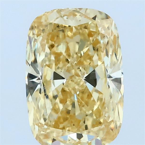 1.51ct Cushion FANCY INTENSE YELLOW VVS1 Lab Created Diamond