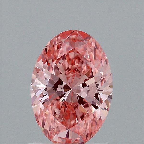 1.13ct Oval FANCY VIVID PINK VS1 Lab Created Diamond