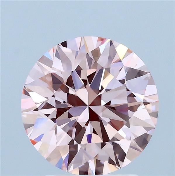 2ct Round FANCY INTENSE PINK VVS2 Lab Created Diamond