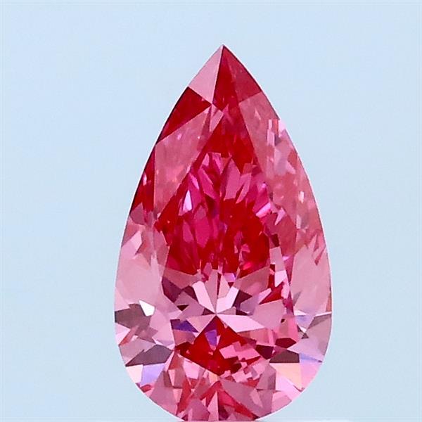 0.55ct Pear FANCY VIVID PINK VVS2 Lab Created Diamond