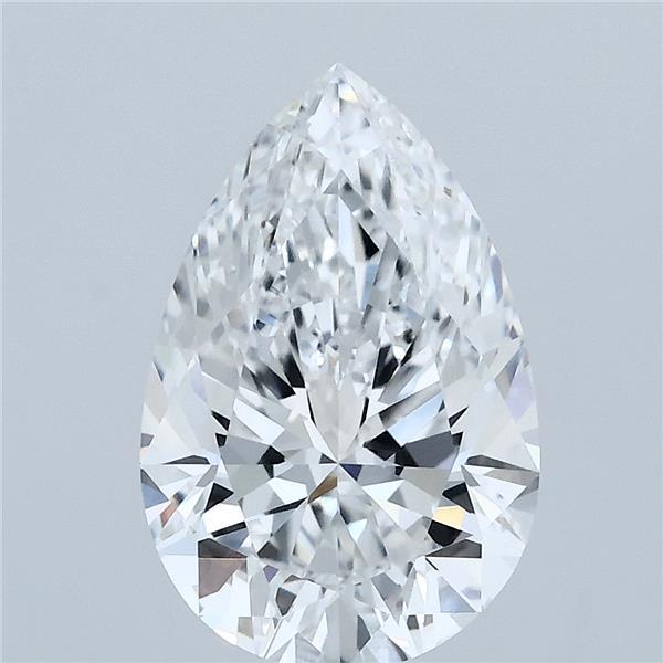 2.61ct Pear D VVS2 Lab Created Diamond