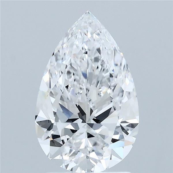 1.6ct Pear D VVS2 Lab Created Diamond