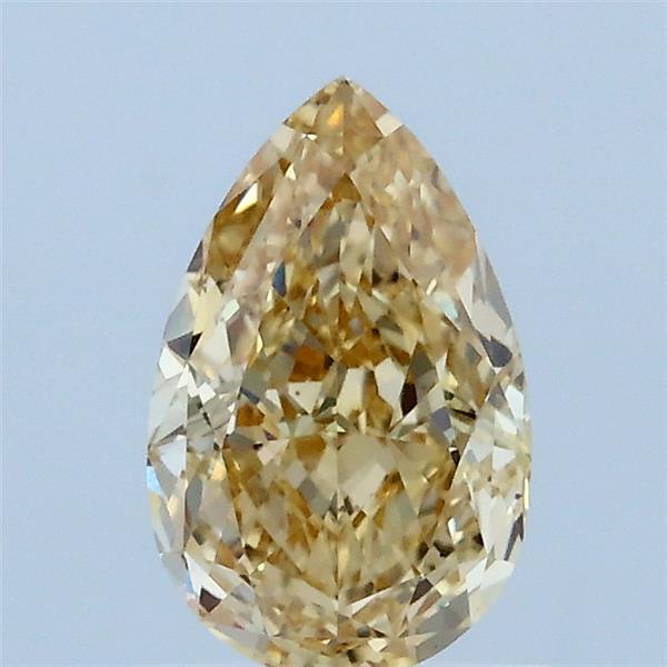 1.05ct Pear FANCY INTENSE BROWNISH YELLOW VS1 Lab Created Diamond