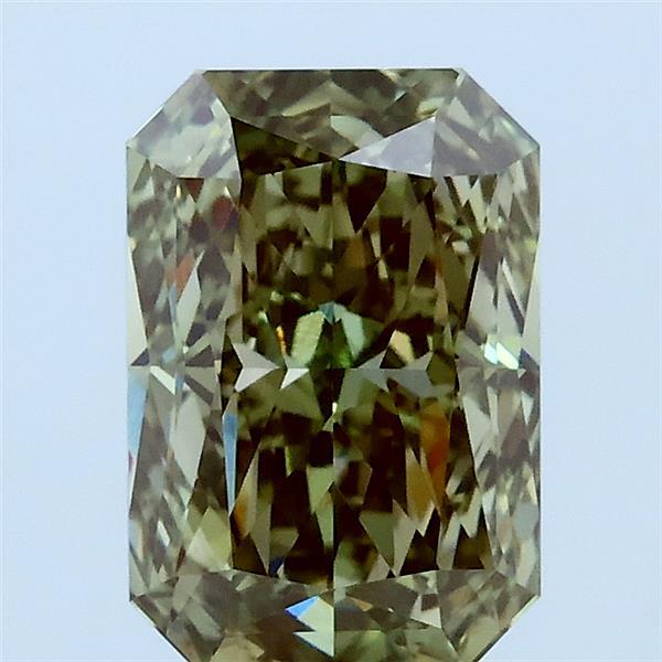 2ct Radiant FANCY INTENSE GREEN VVS2 Lab Created Diamond