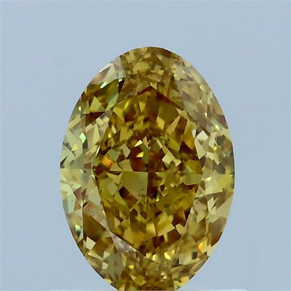 1.01ct Oval FANCY INTENSE YELLOW VS1 Lab Created Diamond
