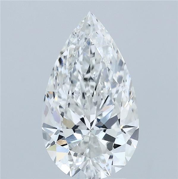 2.33ct Pear F VVS2 Lab Created Diamond