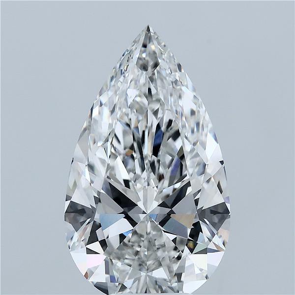 7.07ct Pear F VVS2 Lab Created Diamond