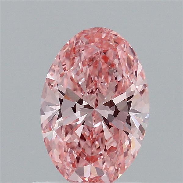 0.96ct Oval FANCY VIVID PINK VVS2 Lab Created Diamond