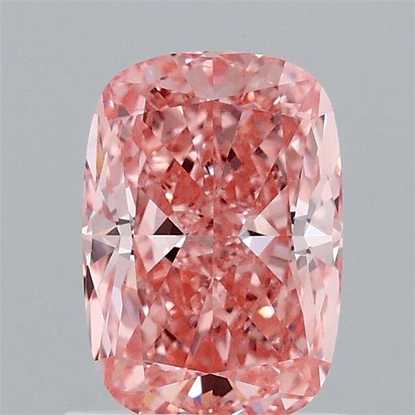 1.2ct Cushion FANCY VIVID PINK VVS2 Lab Created Diamond