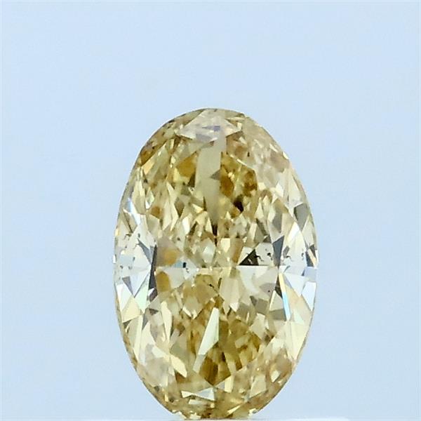 0.51ct Oval FANCY YELLOW VS2 Lab Created Diamond