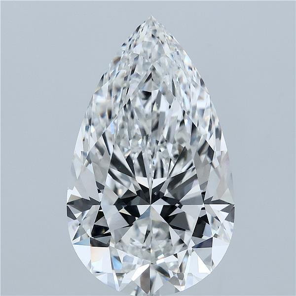 8.36ct Pear E VVS2 Lab Created Diamond