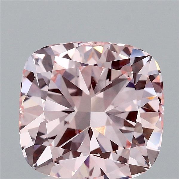 3.07ct Cushion FANCY INTENSE PINK VS1 Lab Created Diamond