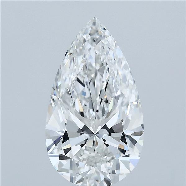 3ct Pear F VVS2 Lab Created Diamond